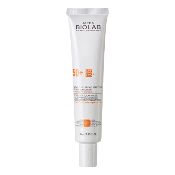 68869 Protector Solar Facial Fluido Amplio Especto FPS 50 Proteccion Muy Alta 40 ml-Jafra-mexico